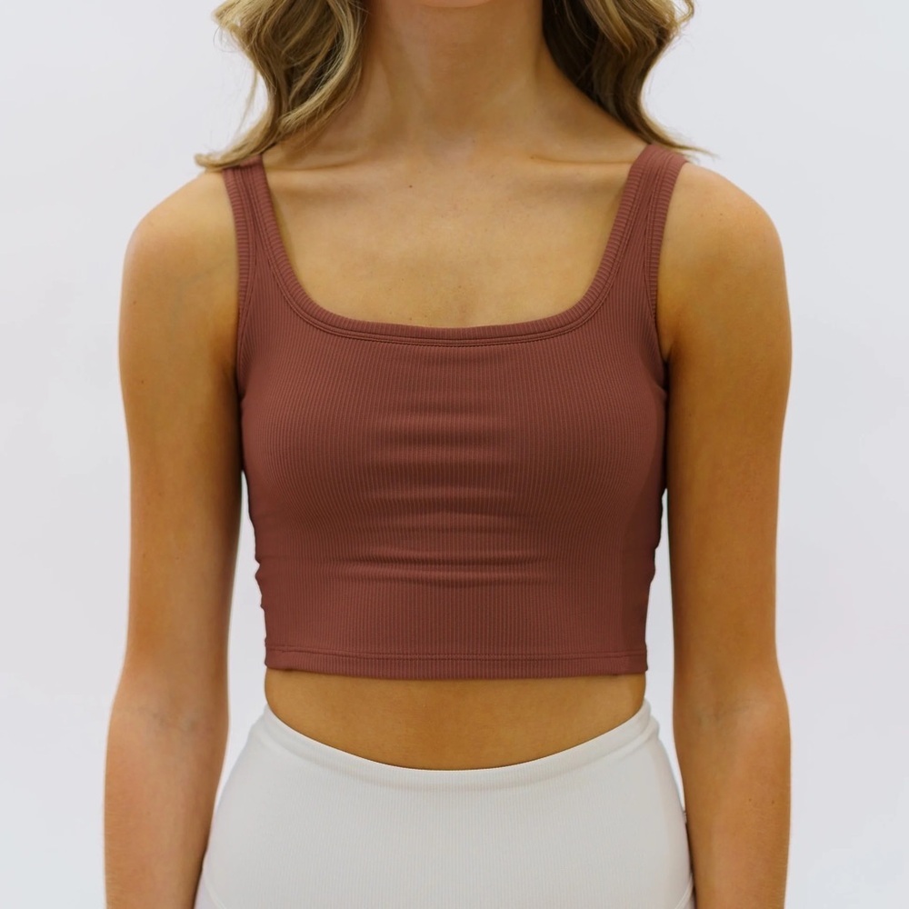 Rust Active Tank Bra